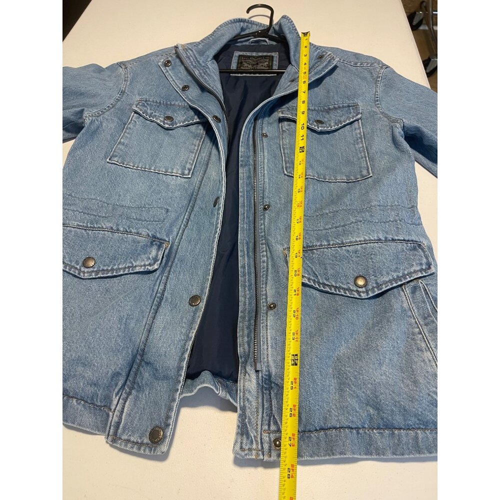 Levi's Denim Utility Jacket XS Cotton Shell Button & Zipper Closure - Picture 8 of 11